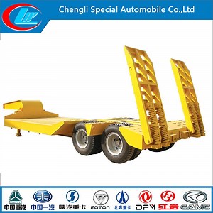 [Hot Item] Gooseneck 40FT Low Bed Flatbed Semi-Trailer