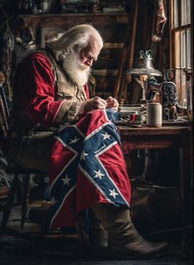 Good night y'all. (Southern Santa keeping the faith) | Rebel Yell