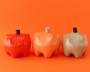 Plastic Bottle Craft - Pumpkin Gift Box | My Poppet Makes