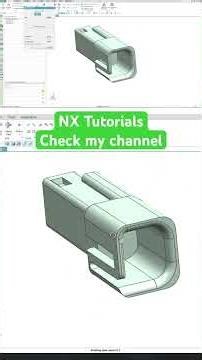 Connector port creation in NX #cad #techdesign #nxtutorial