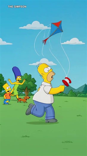 Bro Lost the Kite Mid Celebration #thesimpsons