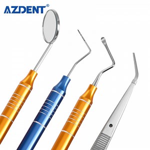 [Hot Item] Dental Instrument Teeth Scraper Mouth Mirror Tweezer Probe Kit