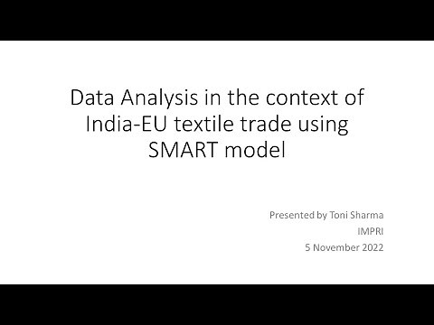 Data Analysis using SMART model (WITS World Bank) PART 1