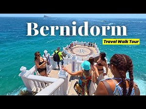 Relaxing Seaside Stroll in Benidorm 🌴 Calm Beach Walk 4K