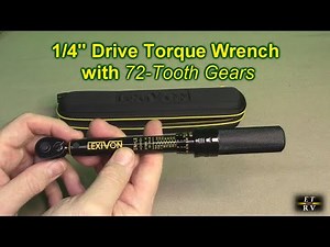 LEXIVON 1/4" Drive Torque Wrench with 72-Tooth Gears, Dual-Direction, Micro-Adjustments REVIEW