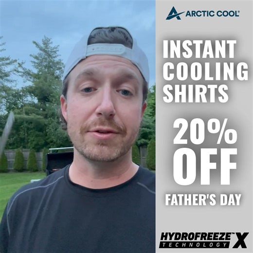 96 reactions | Give Dad the gift of comfort and style this Father's Day with Arctic Cool's Men's Cooling Shirts. Instantly lower your body temperature with Arctic Cool instant cooling apparel. ➠ As soon as your body starts to heat up, our technology activates to disperse your sweat & provide instant cooling relief 略 Keep active longer ➡️ https://arcticcool.com/collections/mens-clothing | Arctic Cool | Facebook