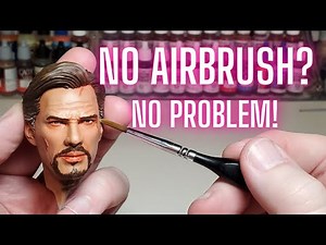 How To Paint Realistic SKIN TONES with NO AIRBRUSH! Easy to Do