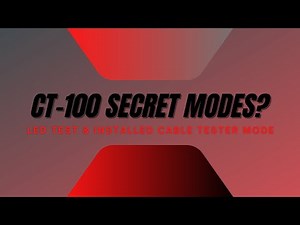 Behringer CT-100 Secret Modes? LED Test and Installed Cable Test Modes
