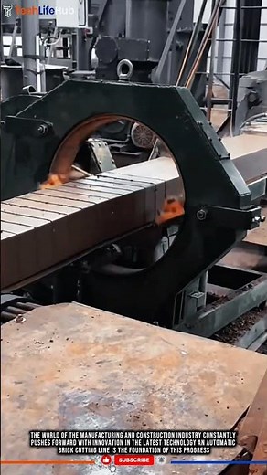 Innovation Technology Automatic Brick Cutting Line: Standardization of Construction Materials #tech