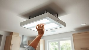how to remove fluorescent light box in kitchen? - Test Food Kitchen