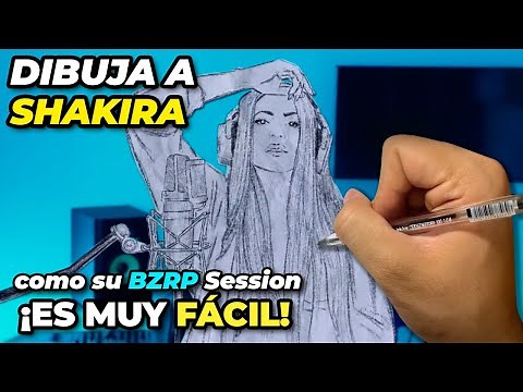 ¡DIBUJA A SHAKIRA COMO UN PROFESIONAL! | Tutorial paso a paso