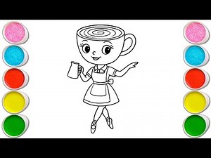 Ballerina Cappuccina Drawing, Painting & Coloring For Kids and Toddlers_ Child Art