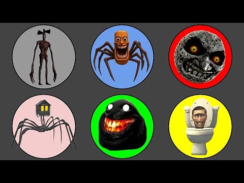 King of Monster ; Siren Head vs Skibidi Toilet, Tung Tung Sahur, House Head, Scary Moon, Pou