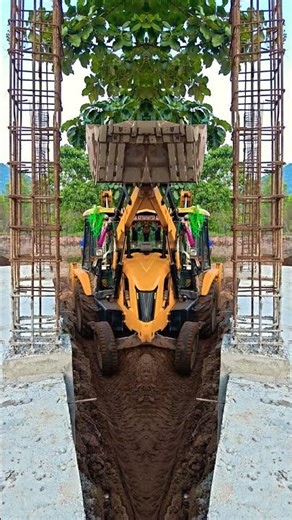 JCB MACHINE STUNT VIDEO 💯🔥😎 #jcb #backhoe #jcb3dx #bulldozer #excavator #cartoon #shorts #dj