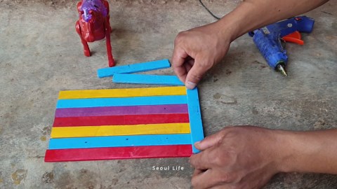 How to make horse cart from wood with DC motor - creation idea amazing things you can make at home