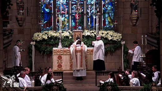 Choral High Mass on the First Sunday after Christmas Day Sermon by Mother Lucy Ann Dure The music for the Mass is: Mass of the Quiet Hour – George Oldroyd (1886-1951) Love Came Down at Christmas – Richard Lloyd (1933-2021) Benedicamus Domino - Peter Warlock (1894-1930) | Saint Mark's Church, Philadelphia