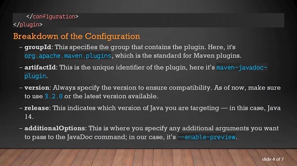 How to Set --enable-preview for JavaDoc in Maven