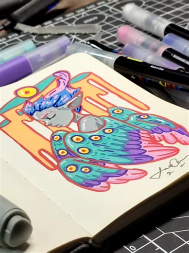 Illustration Techniques with Acrylic Markers