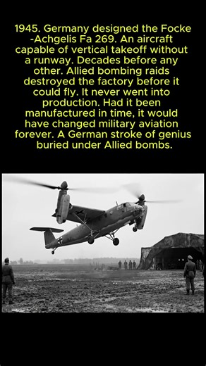 The Nazi plane that took off without a runway and arrived too late.