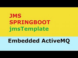 spring jmstemplate with embedded activemq