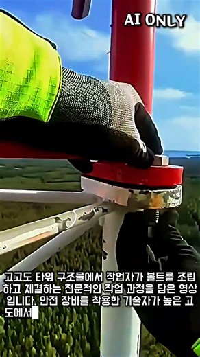 초고층 철탑 구조물 유지보수를 위한 볼트 조립 시공 방법 #worker #process #steel #structure #technical