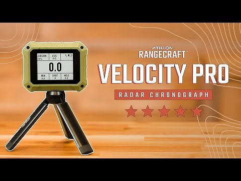 Rangecraft Velocity PRO Radar Chronograph | Athlon Optics