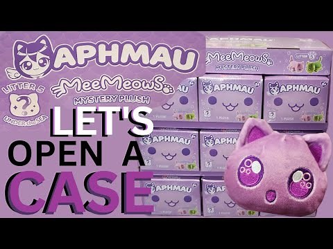 Aphmau MeeMeows Under The Sea Unboxing My First Full Case of Litter 5 Mee Meows Mystery Cat Plush