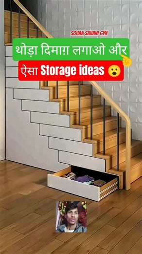 Staircase Under Shoe Drawer Storage | #shorts #storage #shoes