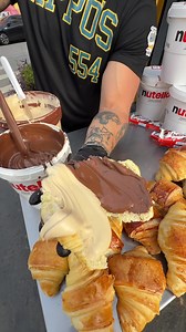 Croissant dos Sonhos: croissant recheado com Nutella e sorvete