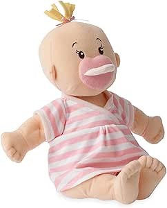 Manhattan Toy Baby Stella Soft First Baby Doll for Ages 1 Year and Up, 15", Peach