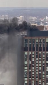 1.9K views · 11 reactions | A fire burned on the roof of a 44-story high-rise in Hudson Yards, just days after Brooklyn's Prospect Park erupted in a bush fire. | USA TODAY Video | Facebook