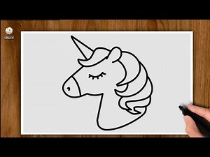 COMMENT DESSINER UNE LICORNE - Tutoriel Magique Pour Débutants ❤️ (FACILE 😊)