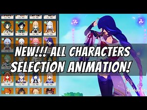 ALL CHARACTERS!!! NEW TEAM SELECTION ANIMATION - Genshin Impact 4.0 Update