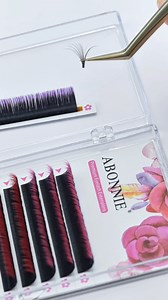 6.9K views · 41 reactions | Abonnie ombre color easy fan lashes. It's time to prepare color lashes inventory now  DM to order now . . . . #abonnielash #lashartist #lalashtech #easyfan #easyfanlashes #lalashtech #abonnielashes #volumelashes | Abonnie Lashes | Facebook