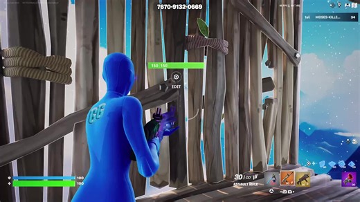 Dé esta única mapa 1v1 en Fortnite: Código 7670-9132-0669