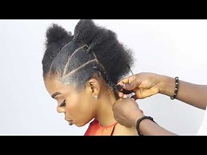 Quick crochet braid hairstyle using kinky hair 😍