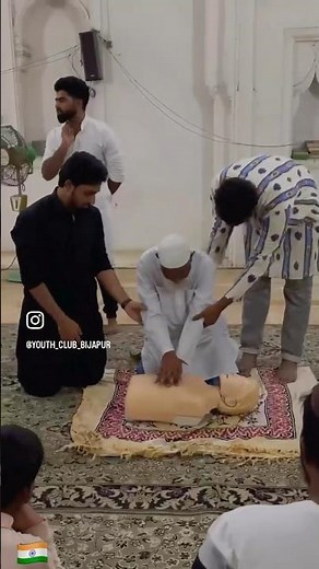 Basic life support program at Jamiya Masjid Bijapur . #awarenessprograms #BLS #humanlife #fyp