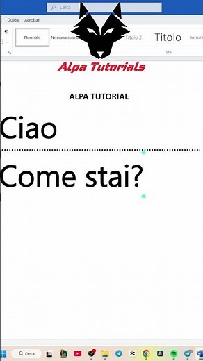 How to insert a dotted line in Word