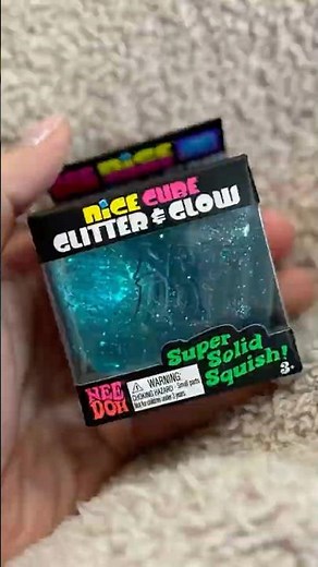 unboxing blue needoh glitter and glow nice cube #needoh #fidgettoys