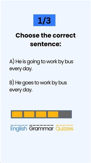 Choose the correct sentence, Present Simple or Present Continuous? #grammarquiz