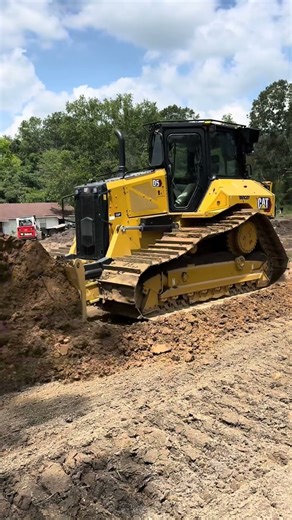 Our New Cat D5 dozer. #catd5 #heavyequipment #sitepreparation #caterpillar #dozerworking