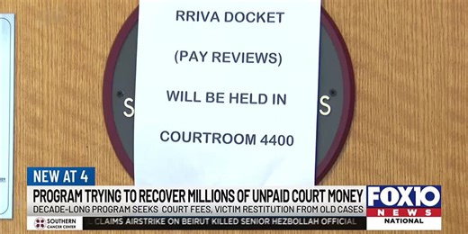 Program tries to recover millions in unpaid court fees, restitution