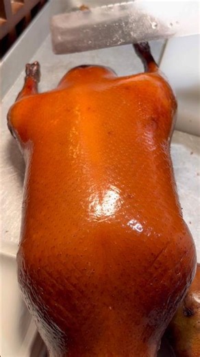 😋 Satisfying Peking Duck Cutting Sounds (ASMR) #food #usa #shorts