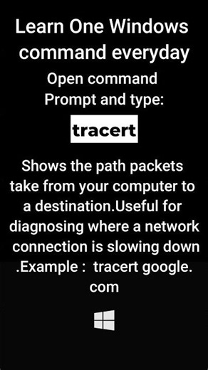 tracert command explained | #shorts | #computer