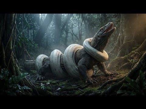 Komodo vs White Python! The Brutal Reality of Animal Fights & How We Rescue Animals