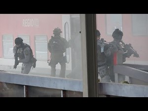 Großübung der GSG 9 + BFE+ der Bundespolizei im Bahnhof Berlin-Lichtenberg am 25.09.17 + O-Töne