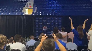 Coach K walked into his retirement press conference dancing to Cascada 😅 (via ClaraGoodwinTV/Twitter) | Bleacher Report