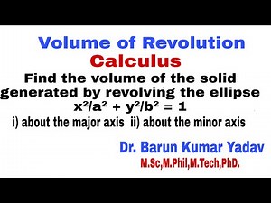 Volume of the solid revolution about the axes | concept and problem | part 25 | #barunmaths