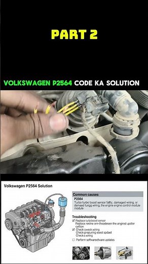 VW Turbo Boost Sensor Fault Fix! 🚗💨 | P2564 Solution