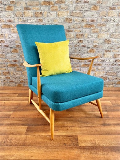 Mid Century Ercol 294 Chair. Vintage Ercol Armchair. Fully Refurbished and Reupholstered - Etsy